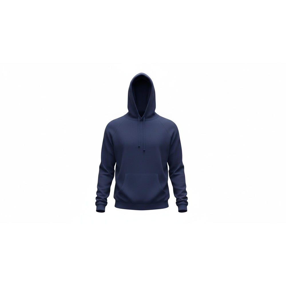 Polo Ralph Lauren Hoodie Mens Large Navy Blue Raglan Pullover Jersey Sweatshirt